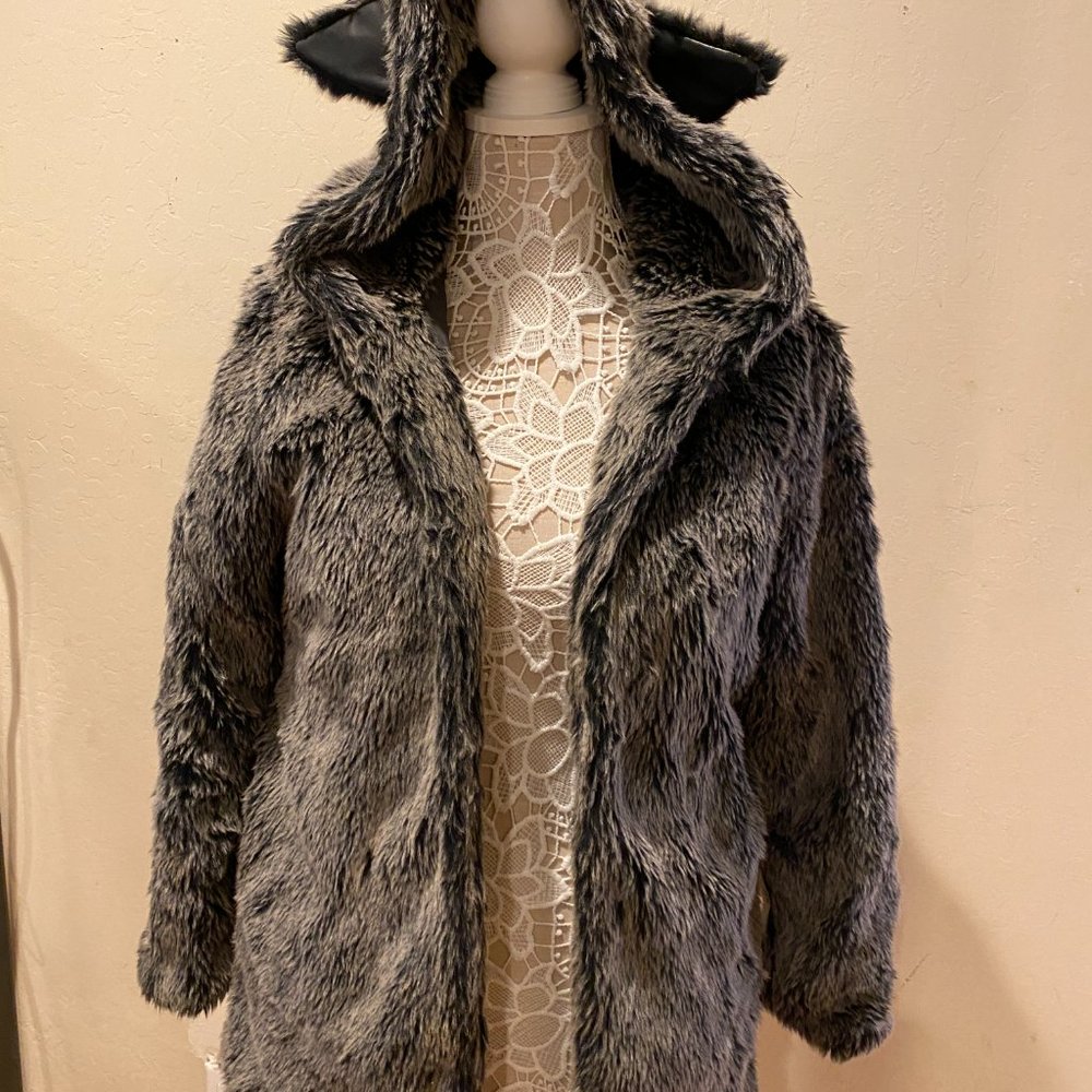 Wenxi Faux Fur Gray Jacket - Size S